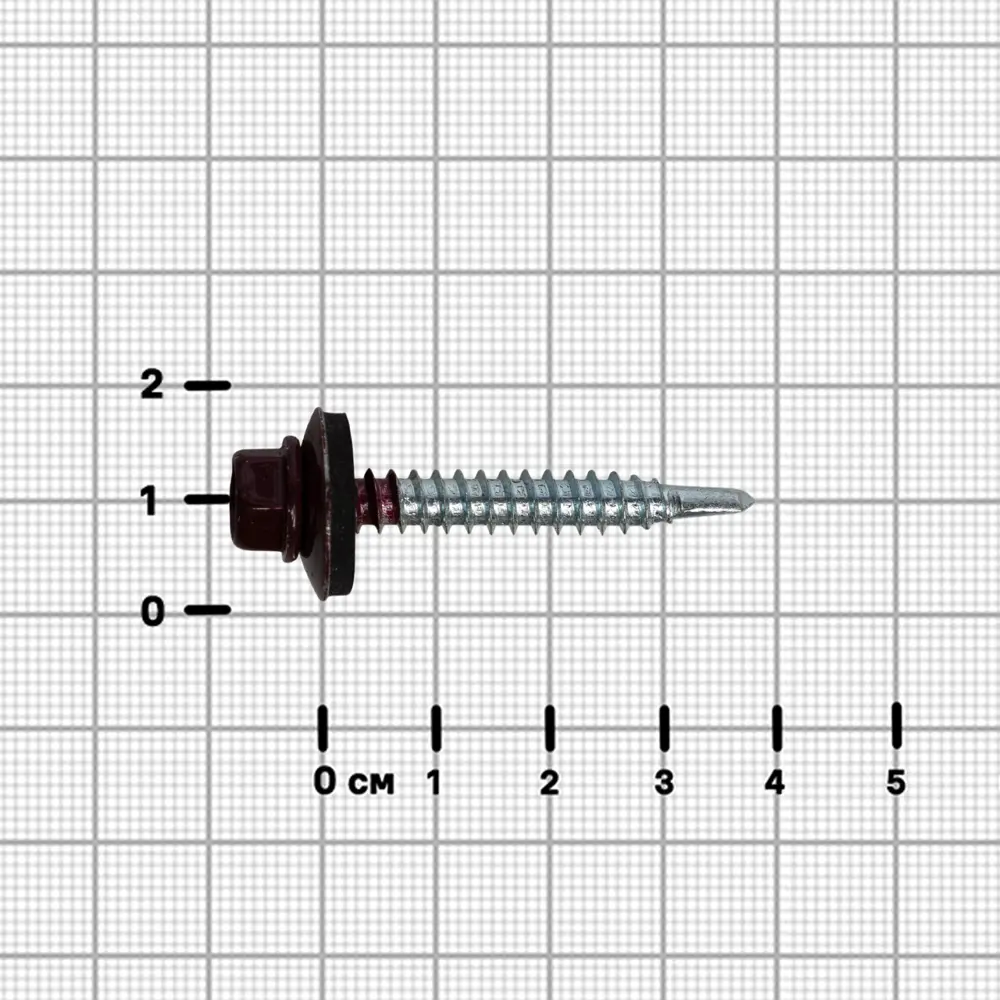 Саморезы кровельные DILWIS по металлу с пресс-шайбой и сверлом 5.5×38 мм (70 шт) 89386443 STLM-1578824 - Вид №2