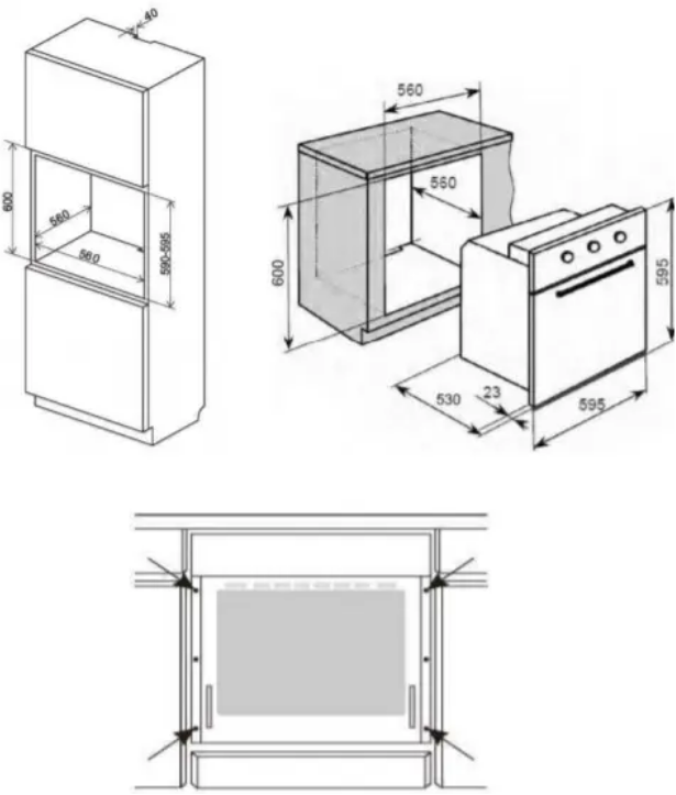 9903949 Электрический духовой шкаф LEX EDM 073 WH белый STDN-0145256 - Вид №10