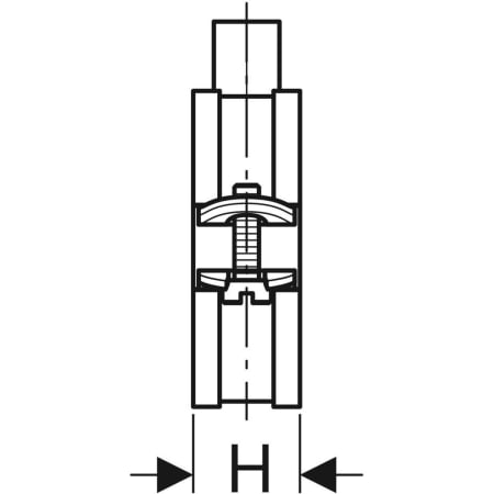 GEBERIT 601.856.26.1 Хомут для трубы изолированный Geberit, с резьбовой муфтой M8/M10  - Вид №3