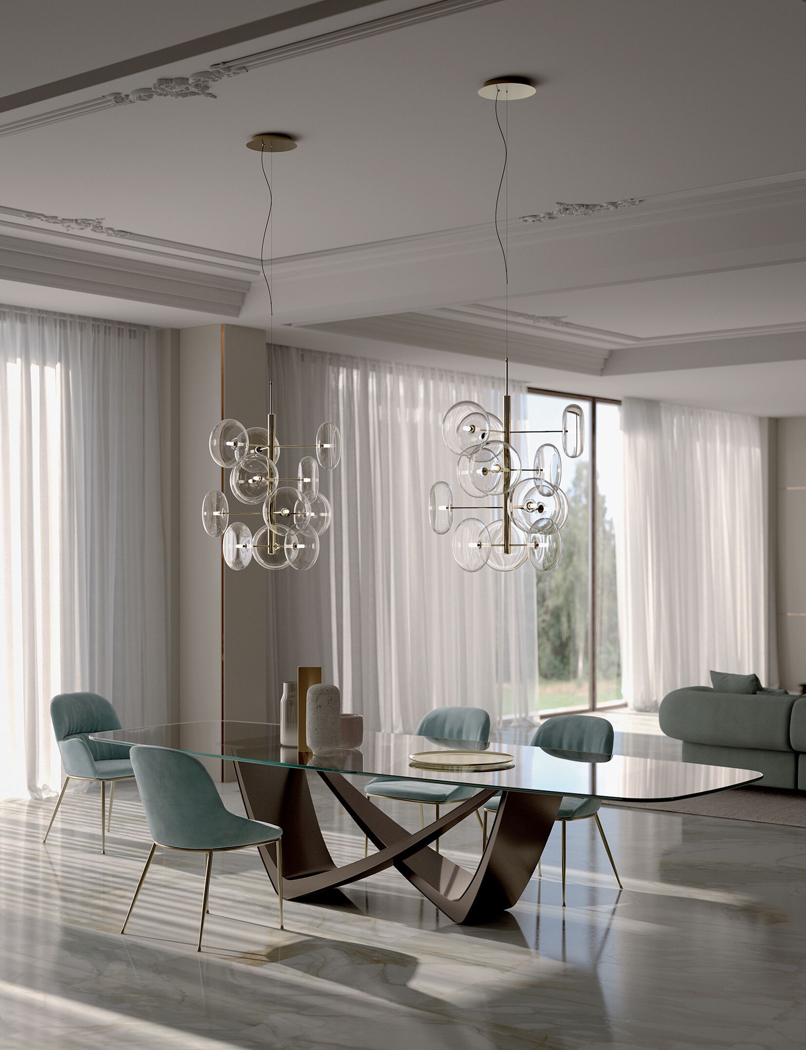 Бочковый стол со стальным основанием и столешницей из Супермармо Bontempi Casa Bach ARCH-00142222 - Вид №5