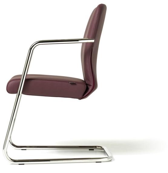 Diemme Кожаное консольное офисное кресло с подлокотниками Halfpipe sun-id-1422488 - Вид №2