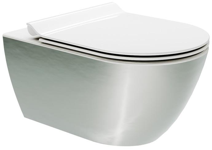 Подвесной унитаз настенный Белый GSI ceramica Gold platinum Италия sun-id-1506051 - Вид №7