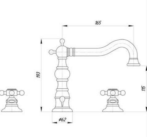 Смеситель MIGLIORE Arcadia ML.ARC-8325.СR для биде на 3 отв. - хром ML.ARC-8325.CR - Вид №3