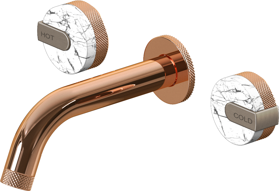 E-11530-R2MW-L1BNi-RG Смеситель для умывальника из 19,1см носикем (внешняя часть) GRAFF MOD+