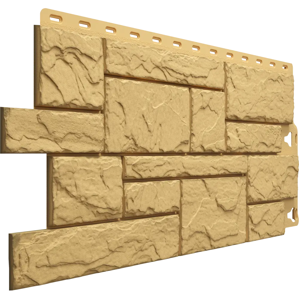 Фасадная панель Docke Dacha слоистый камень 930x406 мм желтый 0.38 м² DÖCKE STLM-2210528