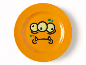 Меламиновая круглая сервировочная тарелка