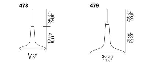 Алюминиевый светодиодный подвесной светильник Oluce KIN 478/479 ARCH-00038951 - Вид №4