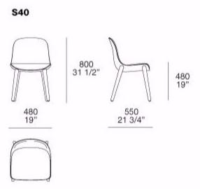 Poliform Стул из мягкой ткани Mad sun-id-1512655 - Вид №9