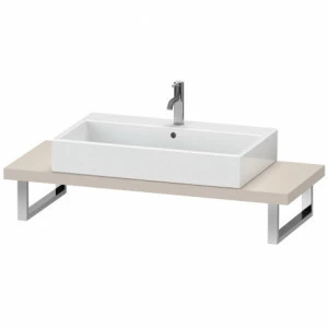 LC100C09191 Консоль для накладной и встраиваемой сверху раковины компакт, Толщина консоли 45 мм L-Cube #LC100C 480 мм Серо-коричневый декор