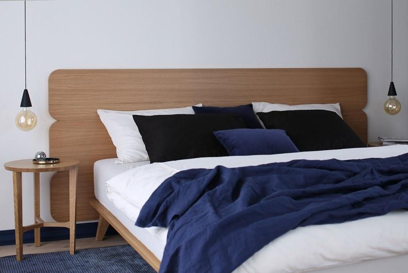 Heavens Двуспальная кровать из лакированного дуба Enzo sun-id-1412944 - Вид №2