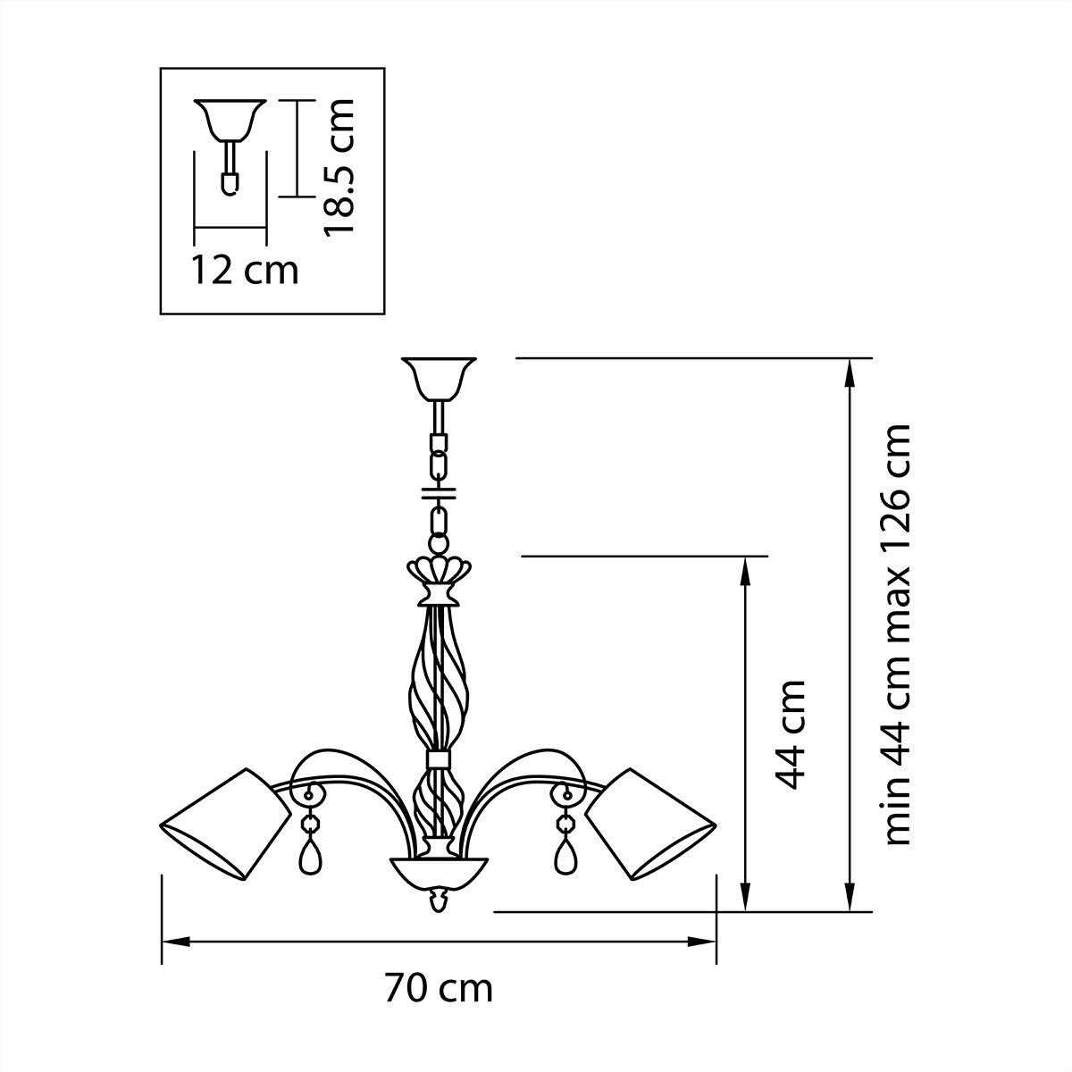 Подвесная люстра Lightstar Esedra 796153 LIGHTSTAR ESEDRA 057551 Белый  - Вид №1