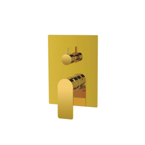 BB35037321 Bienbanyo Bien Water Flowbox Square Скрытый смеситель для ванны 2F - Деталь для поверхностного монтажа - Золото