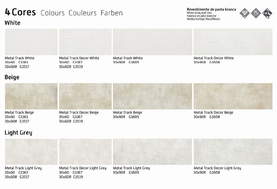 Металл эффект белая паста керамическое покрытие RECER Metal Track ARCH-00093591 - Вид №2