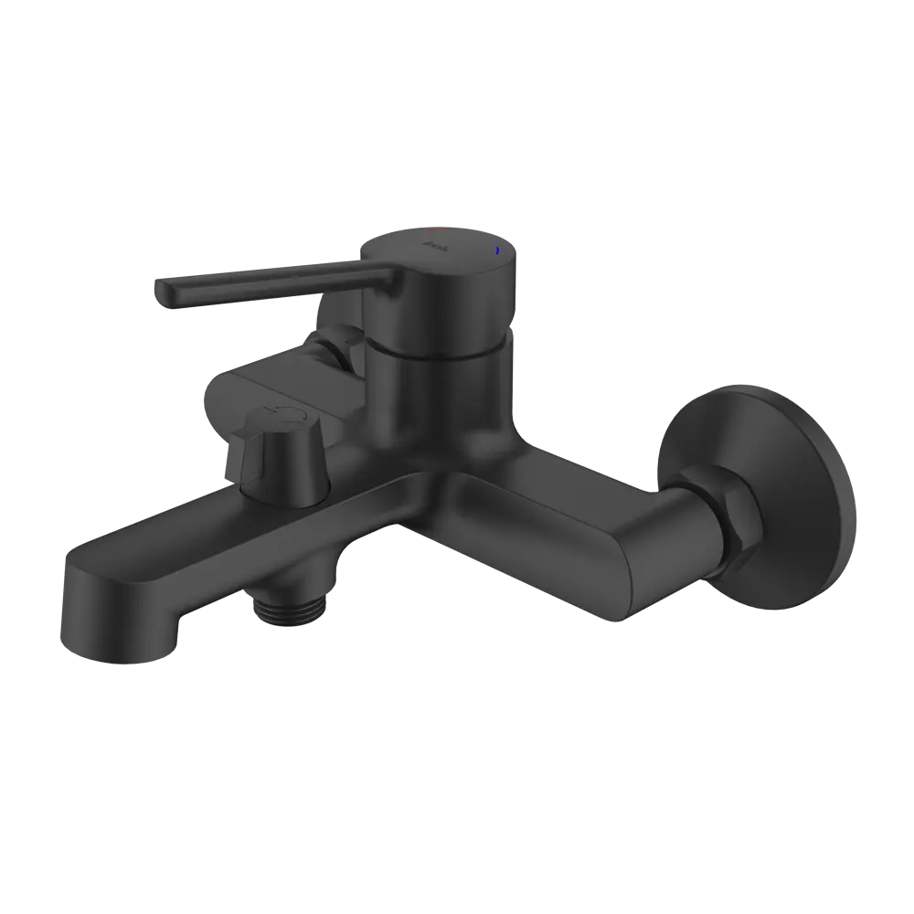 IDDIS Odda — матовый черный смеситель для ванны с керамическим картриджем 89348647 STLM-1584901