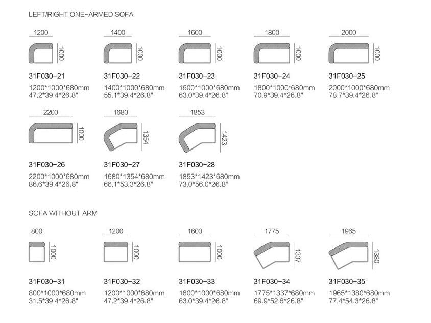Ткань диван HC28 maison NUAGE ARCH-00077118 - Вид №7
