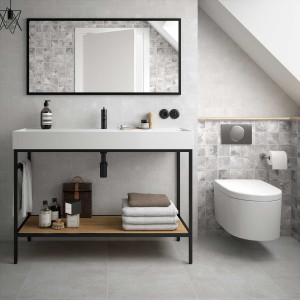 26430 SALGAR Мебель для умывальника VINCI 1200 с раковиной Veneto, 1 раковиной и 1 смесителем ДУБ АФРИКАНСКИЙ 1194 x 892 x 450 мм