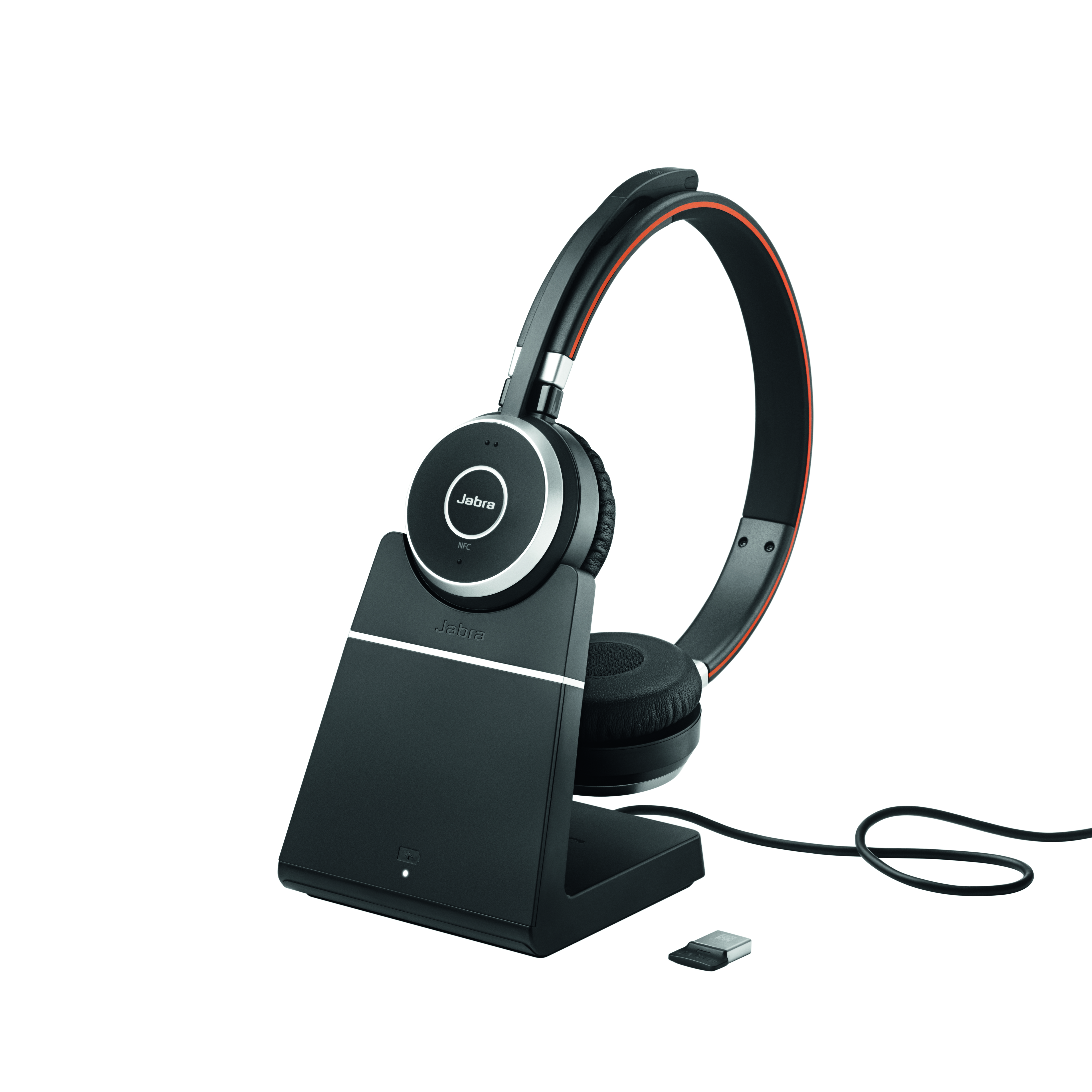 6599-823-399 evolve 65 charging stand, link360, stereo ms Jabra Santreyd  - Вид №5