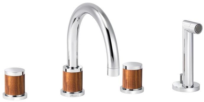 rvb Комплект для ванны с ручным душем на 4 отверстия Flamant docks 4080.--.70 - Вид №4