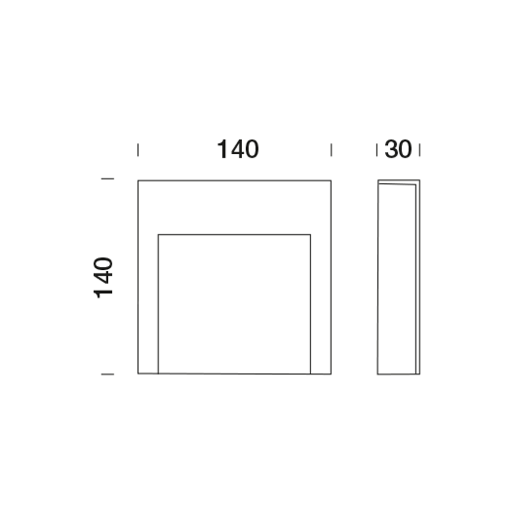 3480169 Светильник встраиваемая в стену / Наружнее освещение Platek TEAM  TEAM small - LED 4000K Asymmetrical - Вид №6