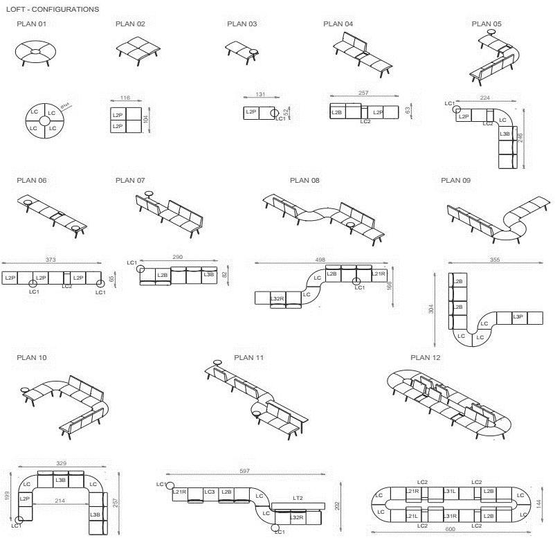 B&T Design Модульная скамейка для лаунж-зон sun-id-1425472 - Вид №2