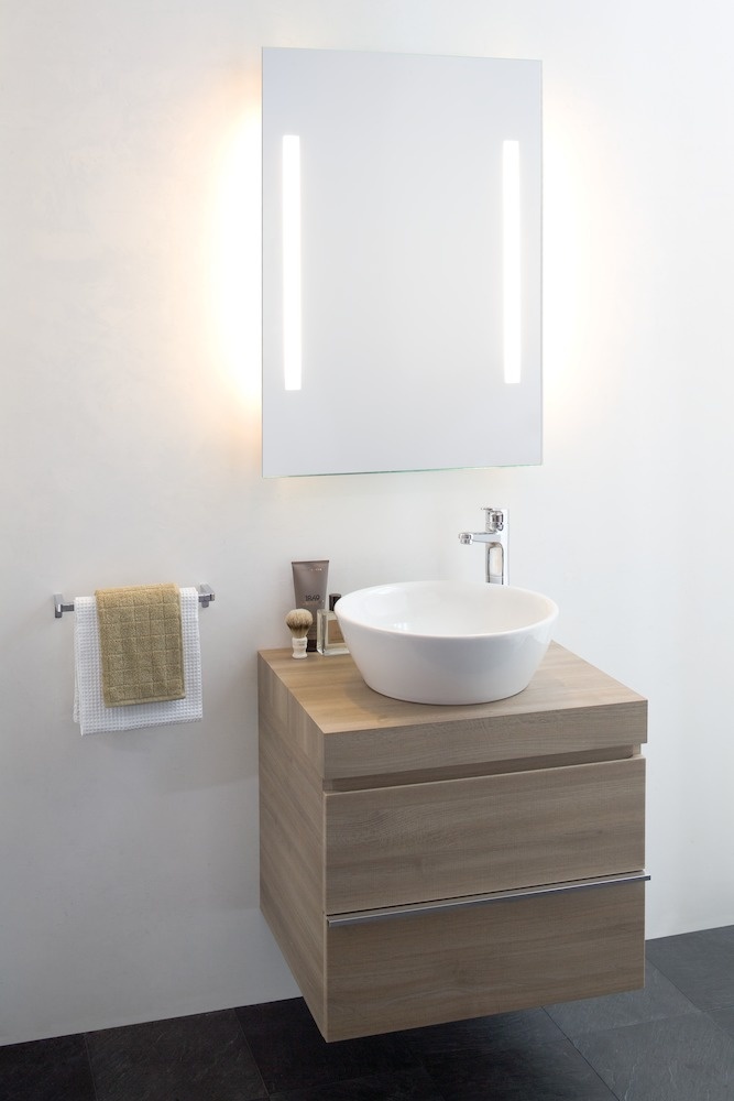 H4051110755481 Столешница 600мм с вырезом по центру, включает 2 консоли LAUFEN PRO - Вид №4