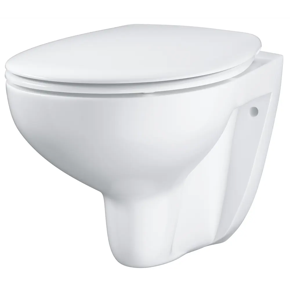 Унитаз подвесной Grohe Bau Ceramic 39351000 безободковый с микролифтом 81972284 STLM-2197433 - Вид №1