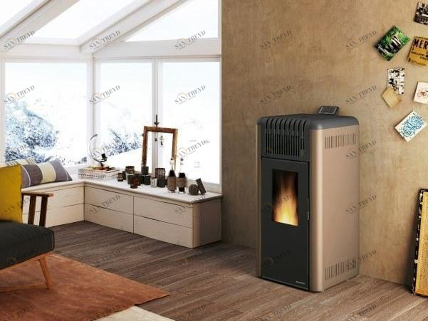 PALAZZETTI Пеллетная печь из стали и стекла класса а + sun-id-1407021