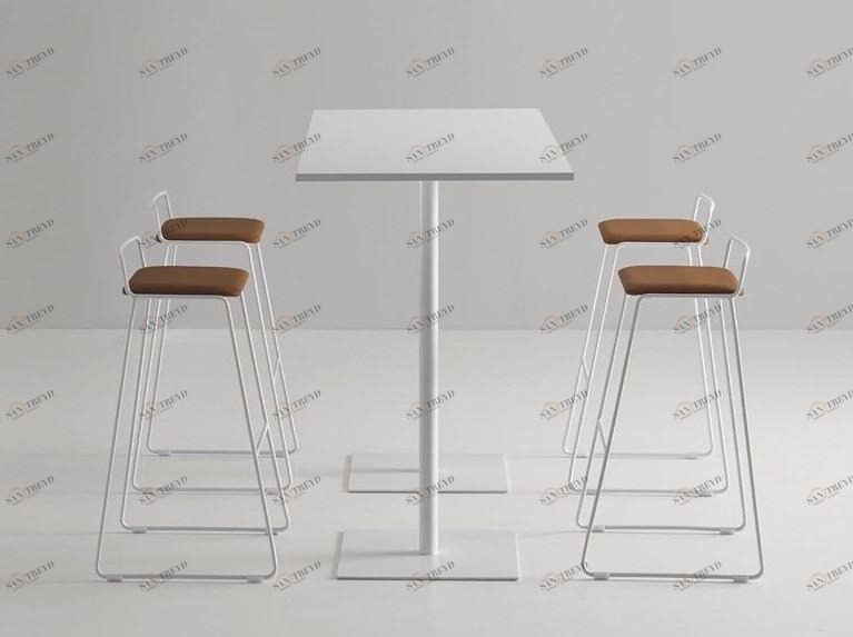 Mobboli Высокий табурет из саночной ткани со спинкой Hug 12 ta c/r