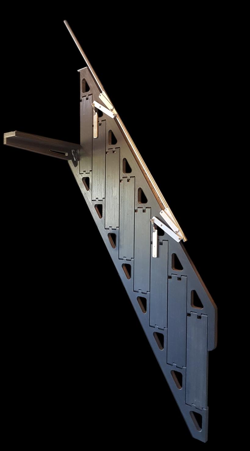 Bcompact Выдвижная лестница из дерева  Bhs-01  - Вид №2