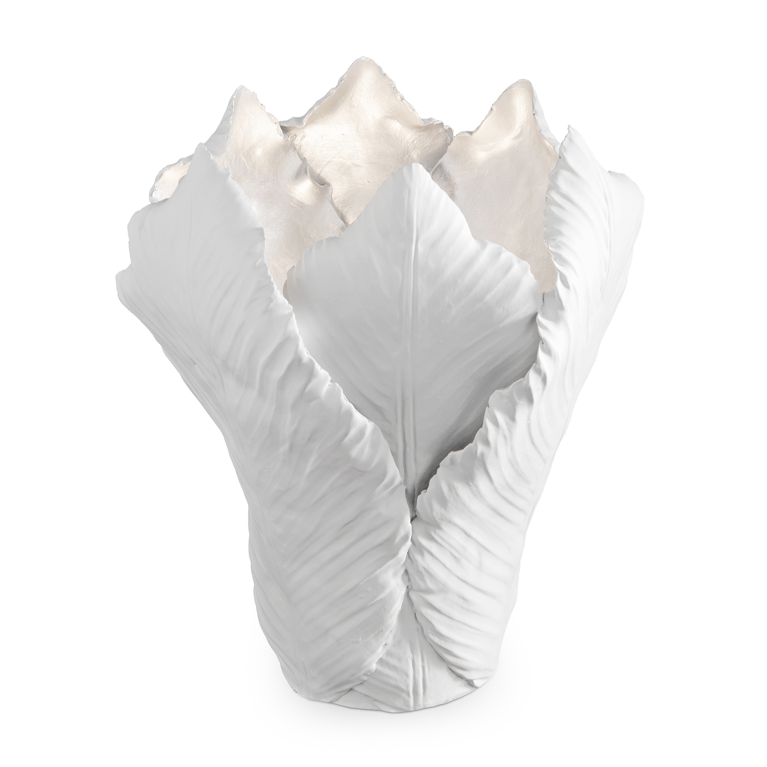 300054,19 ABHIKA ПОДСВЕЧНИК ТЮЛЬПАН BIG WHITE/SILVER 300054.19 - Вид №2