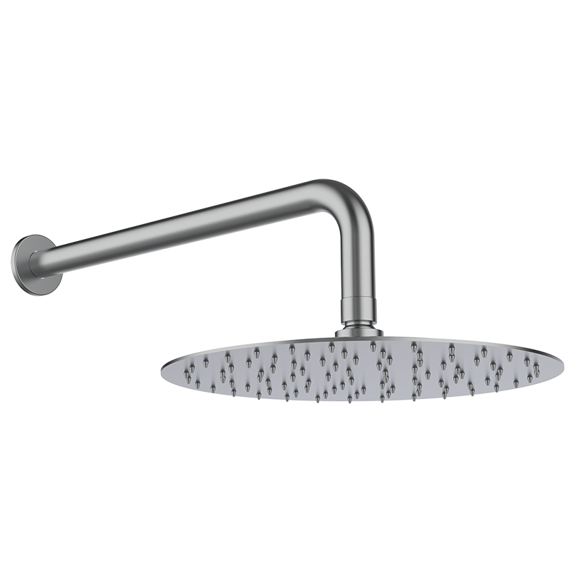 05028301 PREMIUM Тонкий Showerhead + изогнутая рука Нержавеющая сталь GRB MIXERS 