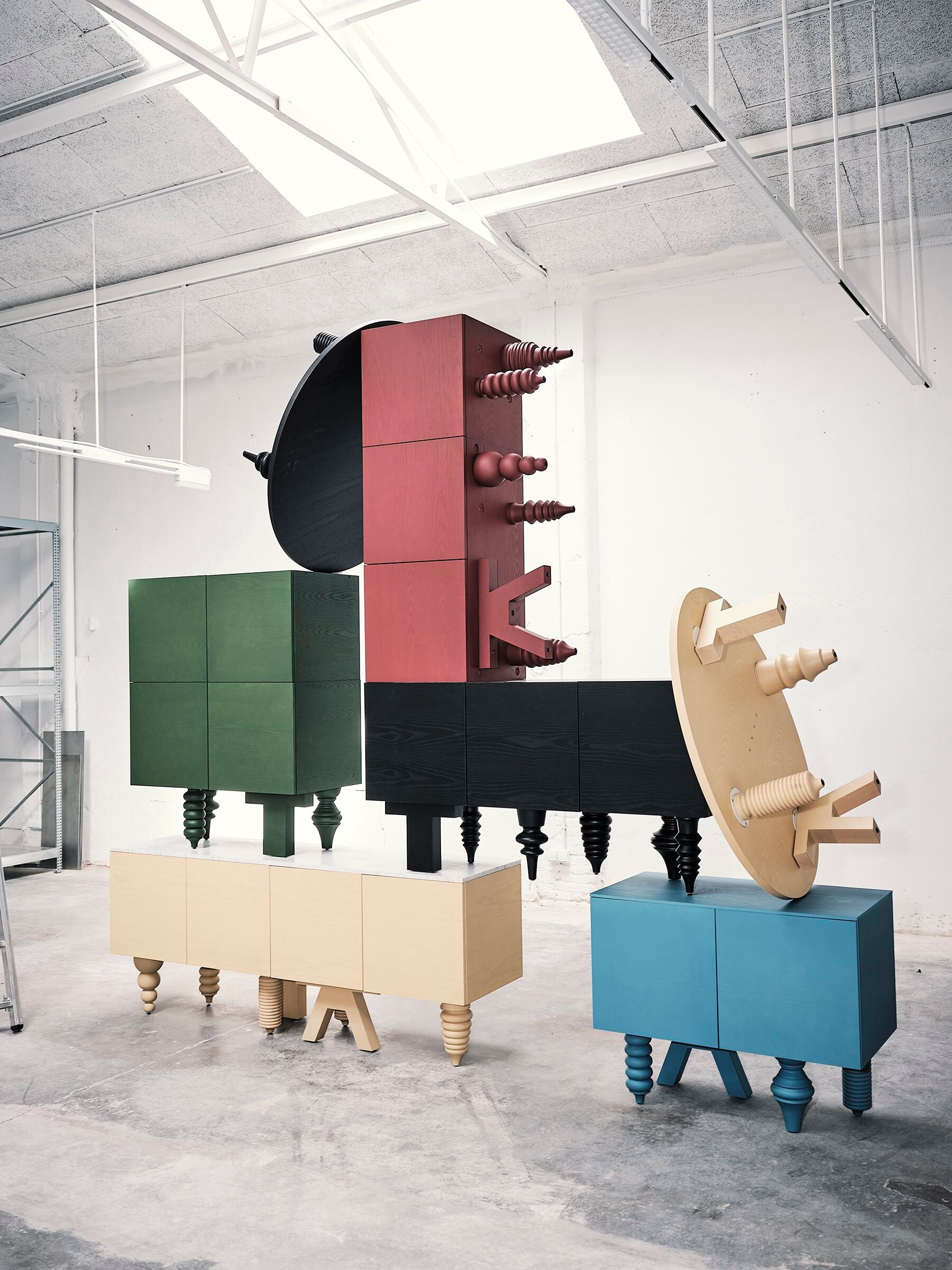 Прямоугольный журнальный столик из МДФ для гостиной BD Barcelona Multileg ARCH-00125488 - Вид №6