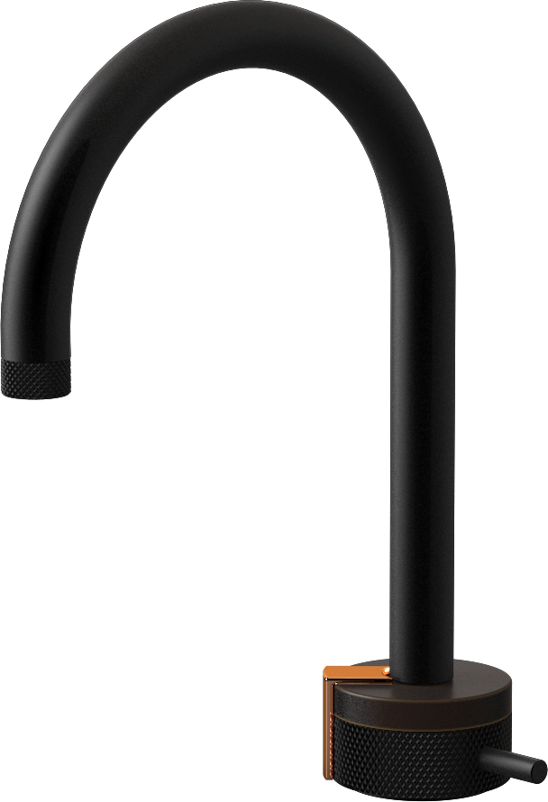 E-11502-R1OB-L2RG-MBK Однорычажный прогрессивный смеситель для раковины - излив 16см GRAFF MOD+