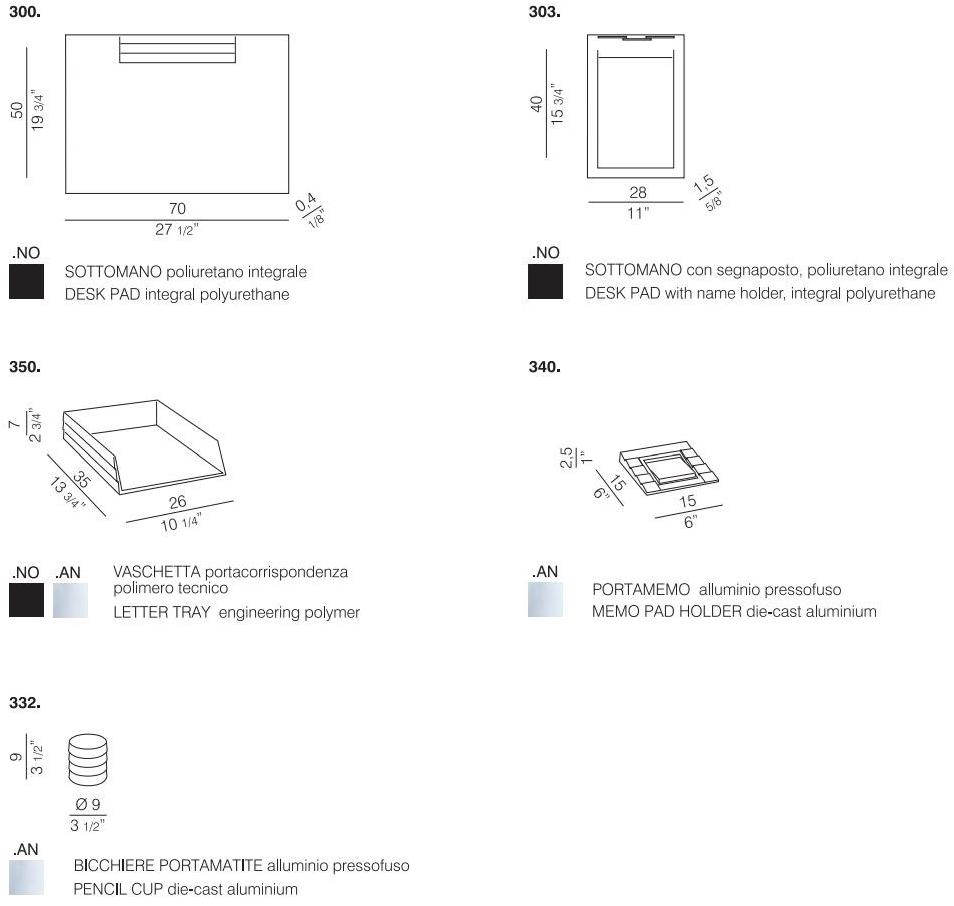 REXITE Настольный гарнитур из технополимера Status sun-id-1387920 - Вид №6