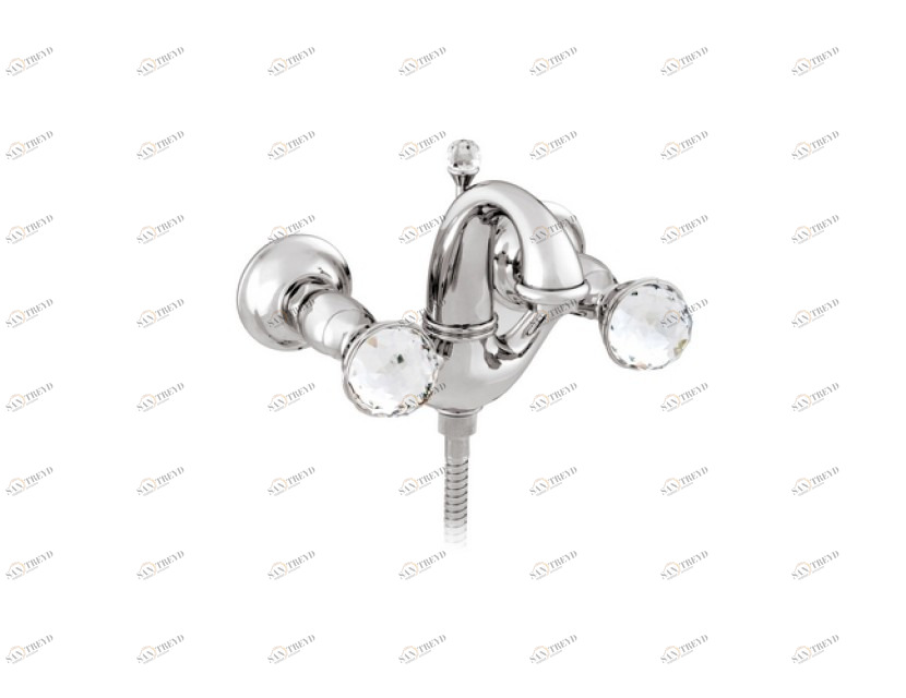 037218.C00.50 Душевой набор для ванны с кристаллами сваровски Яркий хром Mestre Pacifica