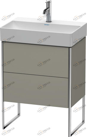 XS445309292 XSquare Тумбочка напольная компакт Каменно-серый шелковисто-матовый лак Duravit