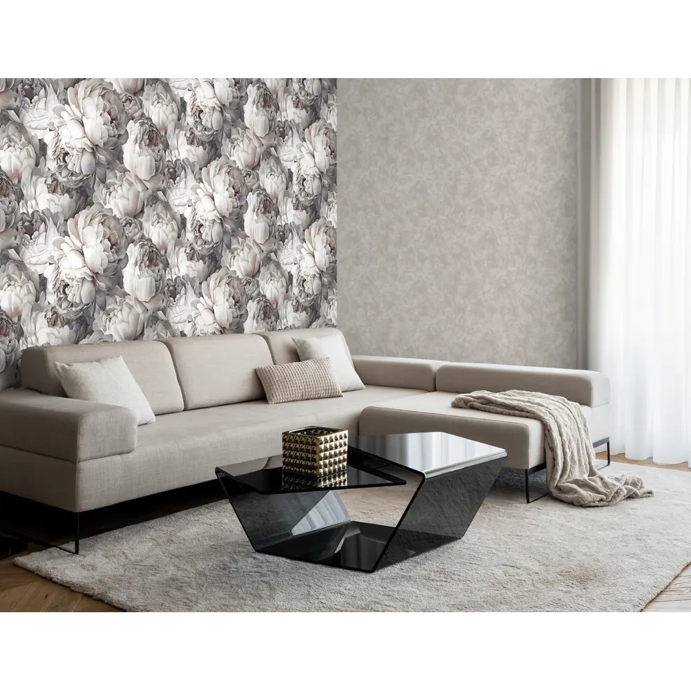 Обои флизелиновые Victoria Stenova Peony коричневые 1.06 м VS585339 89445878 STLM-2124114 - Вид №5