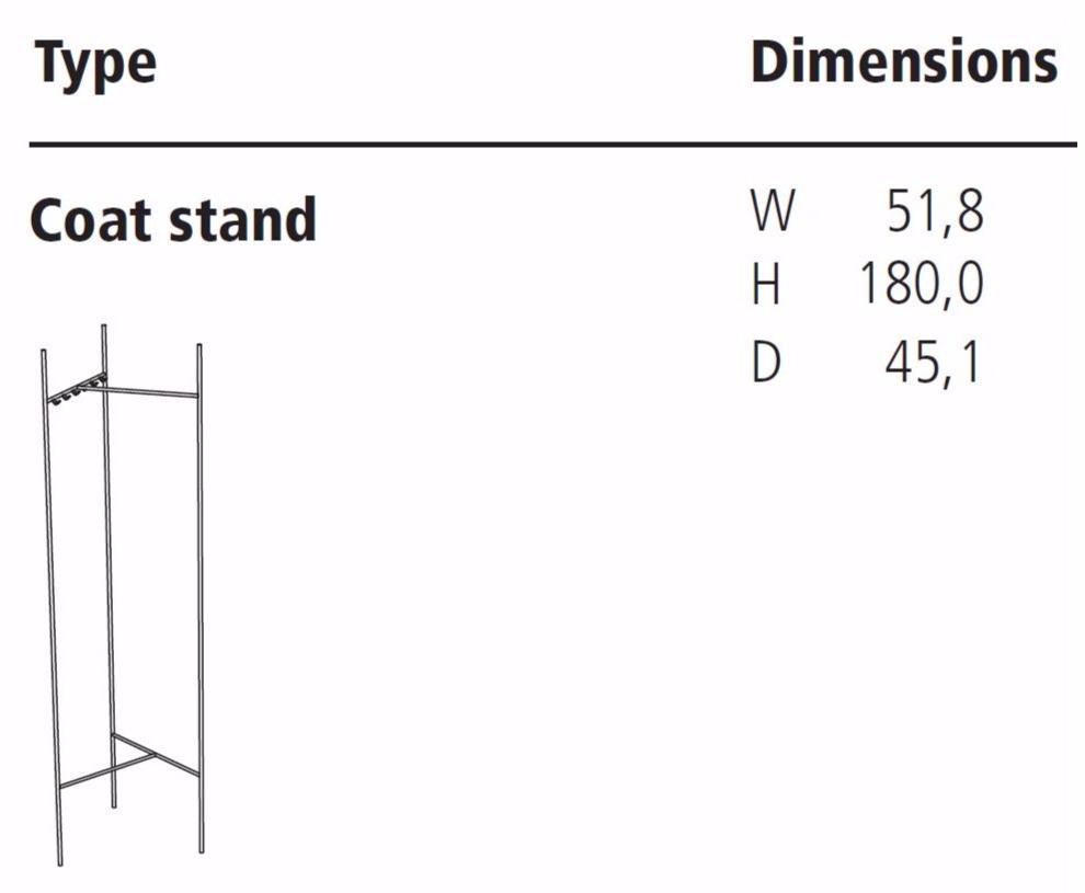 Schönbuch Вешалка для одежды из хромированной стали Sketch 1670.90 Schonbuch - Вид №1
