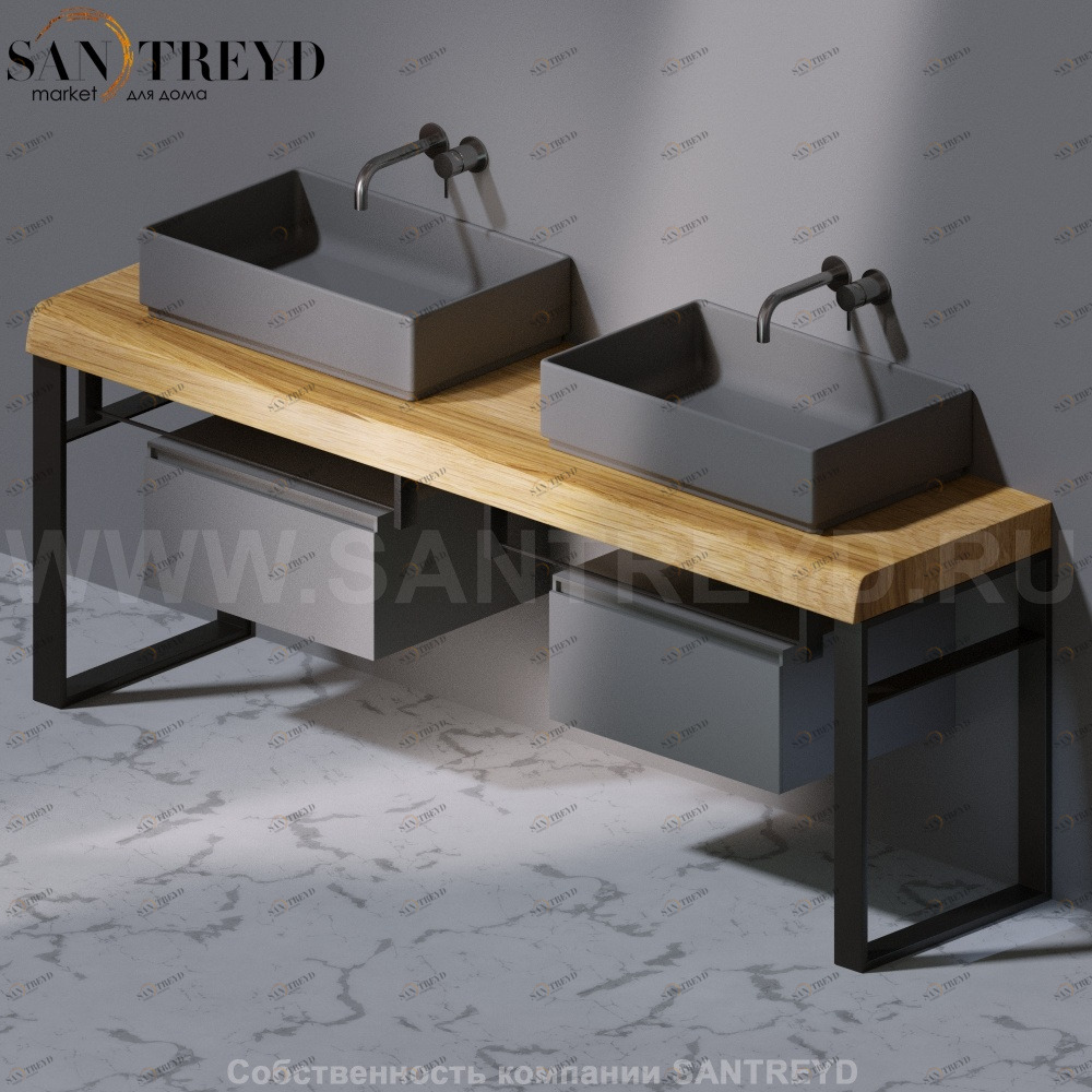 Столешница C395 FLY натуральный дуб от 800 до 2600 мм AeT ITALIA