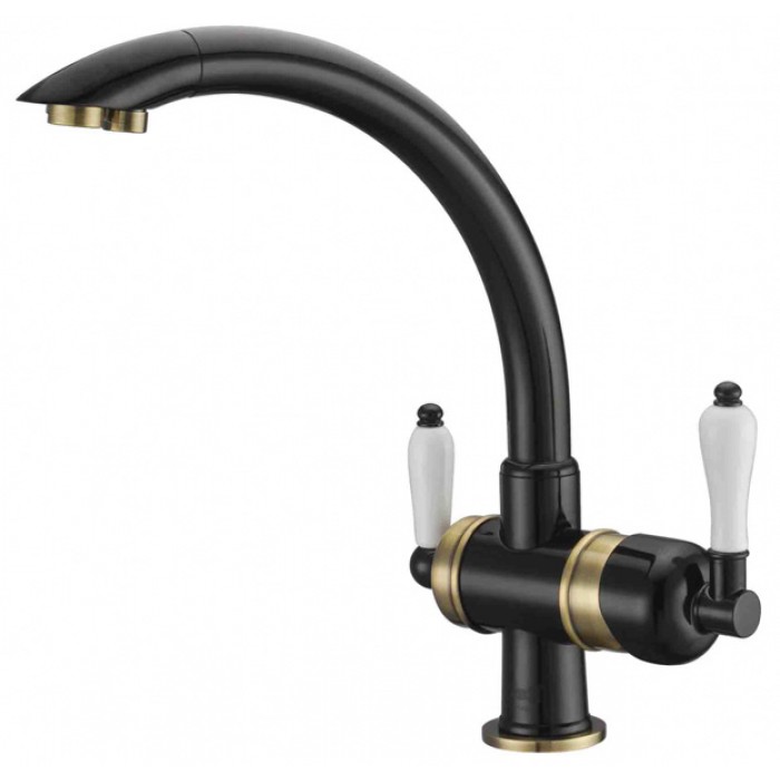 Zorg ZR 327 YF Bronze-black Смеситель для кухни Zorg 315х215 мм  - Вид №1