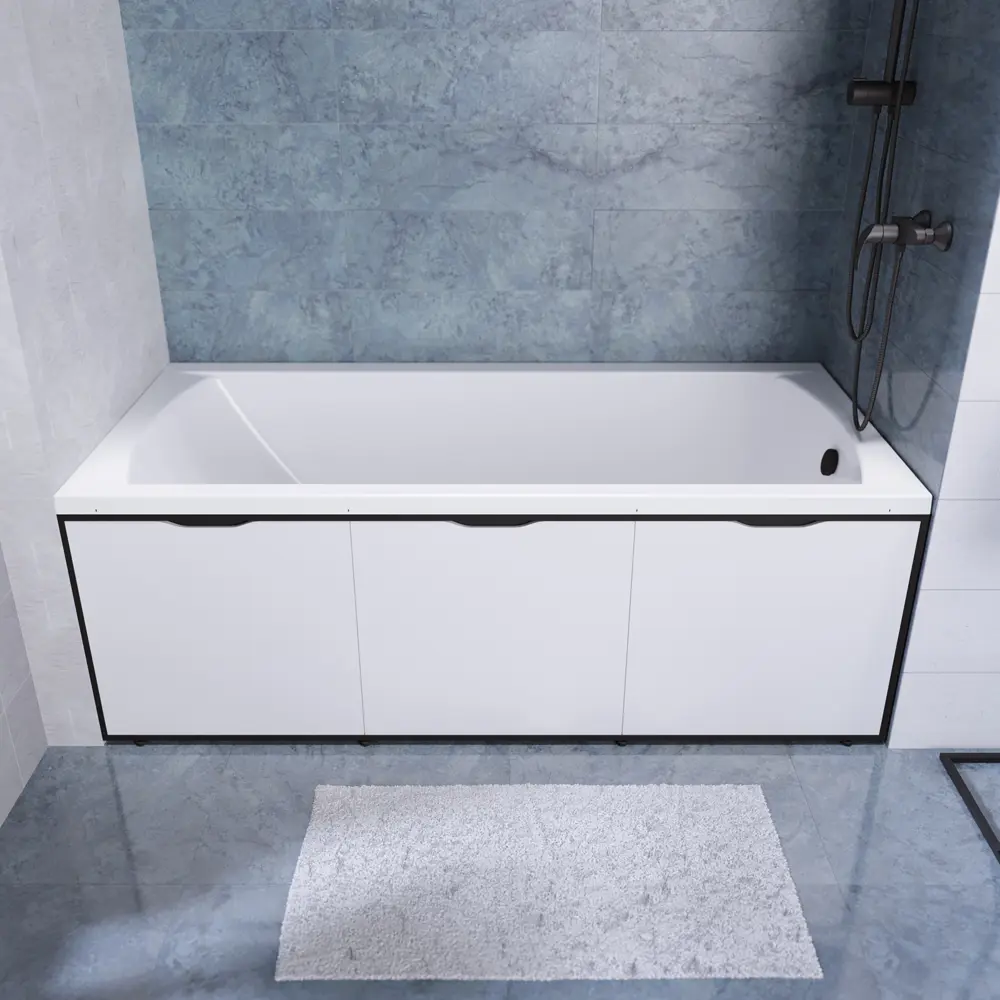 Экран под ванну 1Marka Urban откидной 54x170 см цвет супер айс белый STLM-2022659 - Вид №7