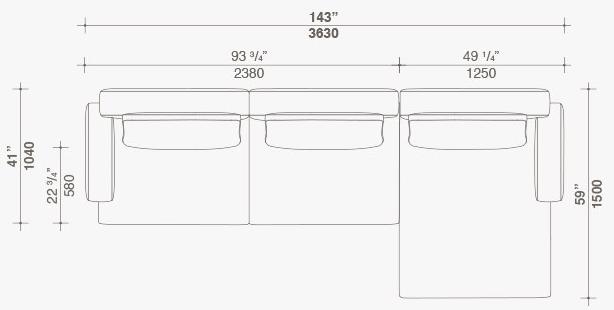 Lema 3-х местный тканевый диван sun-id-1400281 - Вид №15