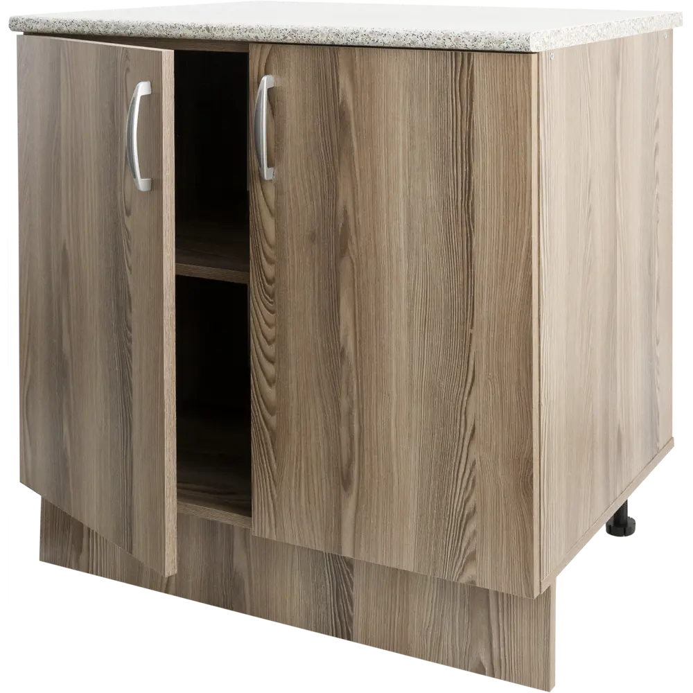 Шкаф напольный Delinia «Дуб Шато Аква» 80x85х60 см, ЛДСП, цвет коричневый 82557167 STLM-2067791 Santreyd - Вид №1
