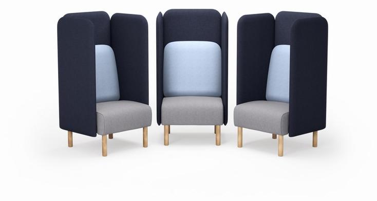 SOFTREND Мягкое кресло из ткани с высокой спинкой August sun-id-1350438 - Вид №3