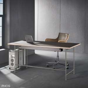 KATI-S1-160x80-L4178 Стол Карлсруэ - письменный стол со столешницей из линолеума - 160 х 80 х 75 см. PHOS