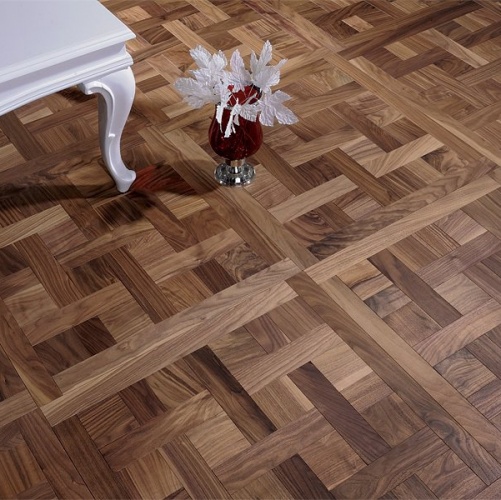 Модульный паркет Coswick Шеверни Американский Орех Европейский (Грецкий) Рустик (Гладкая) 635х635 мм 13173601 - Вид №1