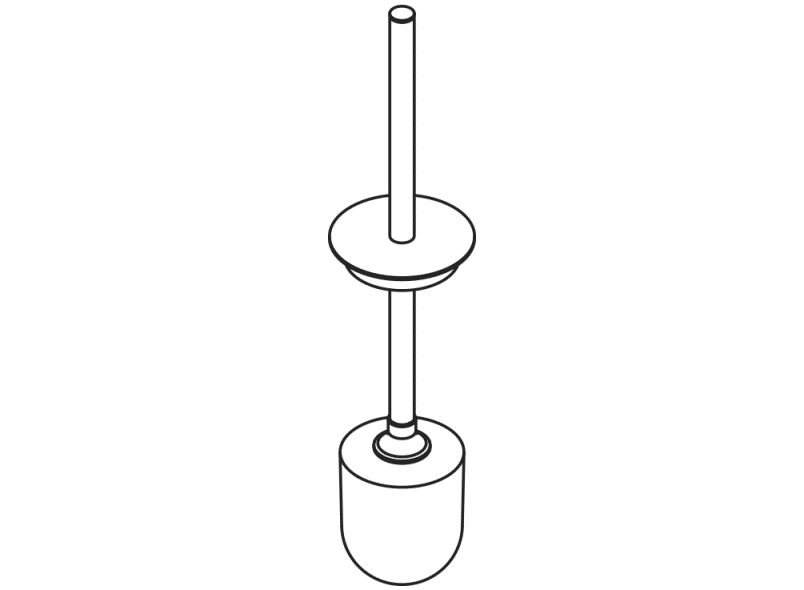 900.20.020XA Щетка для унитаза с крышкой HEWI System 900 - Вид №2