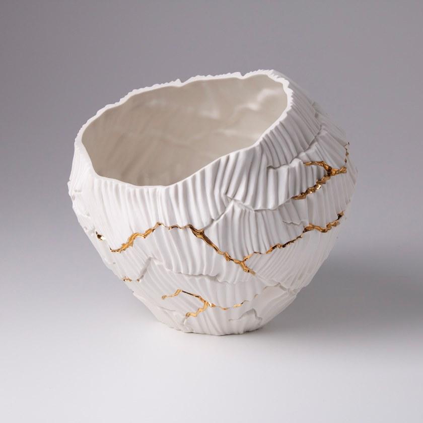 Fos Ceramiche Ваза из фарфора и золота Anemos sun-id-1513353 - Вид №8