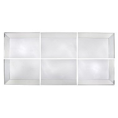 Зеркало прямоугольное настенное RVA составное - отдельный элемент PUSHA ДИЗАЙНЕРСКИЕ 062521 Зеркальный  - Вид №1