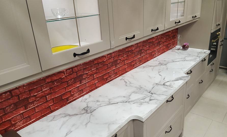 Столешницы для кухни - Мрамор бианко LIGRON LIST403 318 - Вид №6